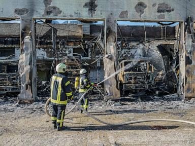 A brand new German fire station that burned down did not have a fire alarm system