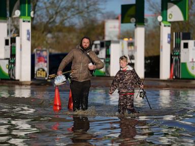 Britain on alert after 2nd major storm of the season batters country, leaving at least 2 dead