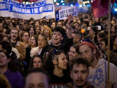 Tens of thousands of Spaniards protest housing crunch and high rents in Barcelona