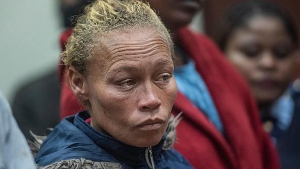 FILE - Kelly Smith, the mother of missing Joshlin Smith, appears in court in Vredenburg, South Africa, Thursday, March 7, 2024. (AP Photo, File)