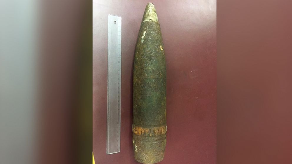A passenger tried to bring a World War II grenade through security at the Vienna International Airport, July 11, 2018.