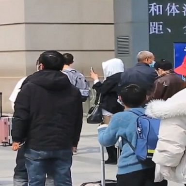 Residents who were under more than two months of lockdown in Wuhan, China, lined up at the city's Hankou Railway Station as travel restrictions were lifted.