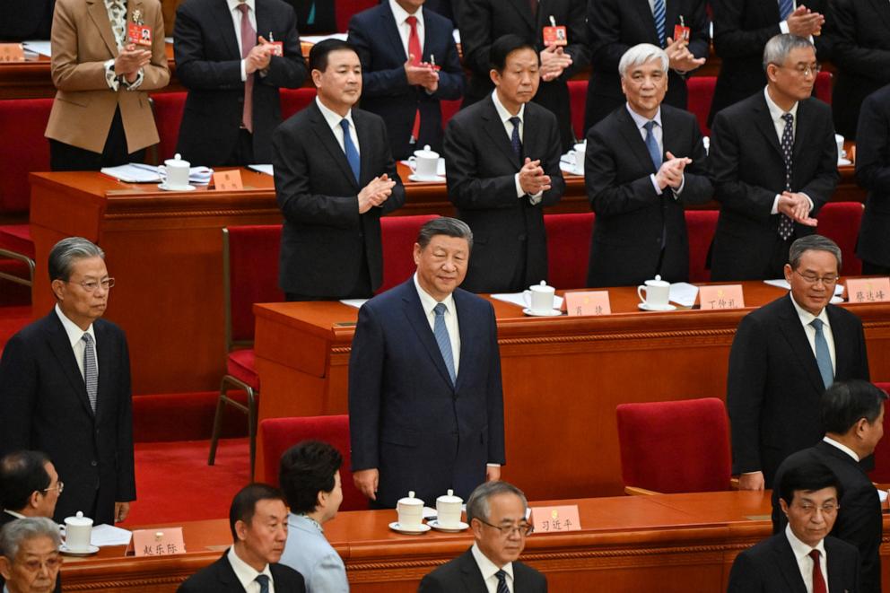 PHOTO: China's President Xi Jinping arrives for the opening ceremony of the Chinese People's Political Consultative Conference at the Great Hall of the People in Beijing on March 4, 2025.