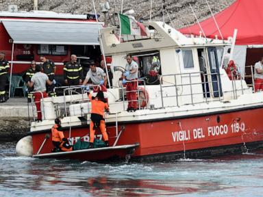 5 bodies recovered from sunken superyacht off Sicily as search continues