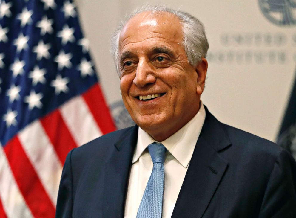 PHOTO: Special Representative for Afghanistan Reconciliation Zalmay Khalilzad at the U.S. Institute of Peace, in Washington, Feb. 8, 2019.