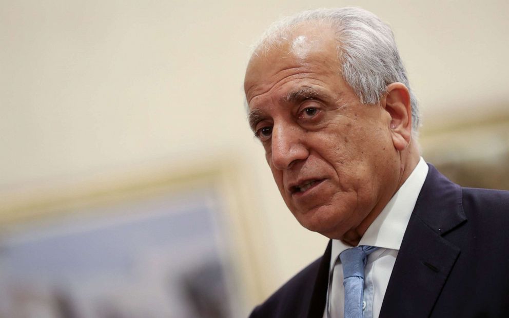 PHOTO: In this July 8, 2019, file photo, U.S. Special Representative for Afghanistan Reconciliation Zalmay Khalilzad attends the Intra Afghan Dialogue talks in the Qatari capital, Doha.