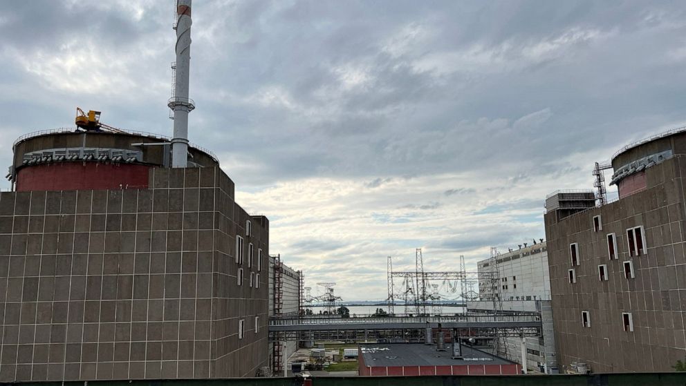 PHOTO: The Russian-controlled Zaporizhzhia Nuclear Power Plant is shown during a visit by members of the International Atomic Energy Agency (IAEA) expert mission, in the Zaporizhzhia region, Ukraine, in this picture released Sept. 2, 2022.