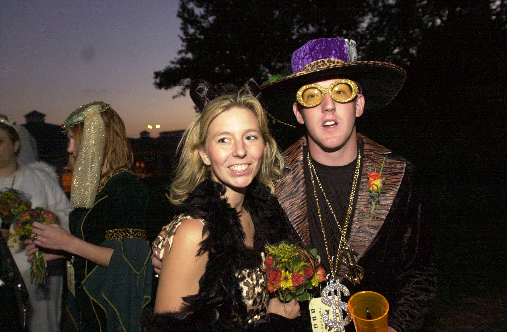 PHOTO: Christina and Michael Pasley at their HalloWedding in 2002. 