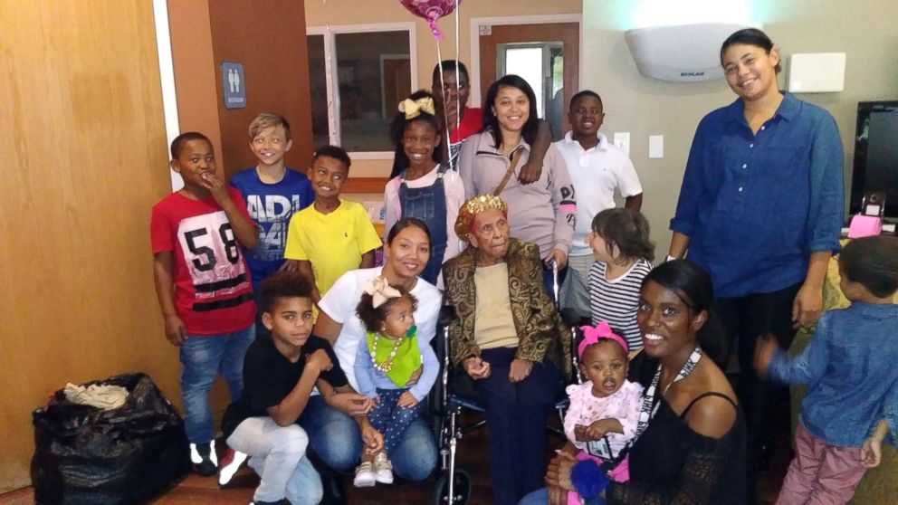 PHOTO: Lena Hall of Louisville, Kentucky, celebrated her 105th birthday on Sunday with her family.