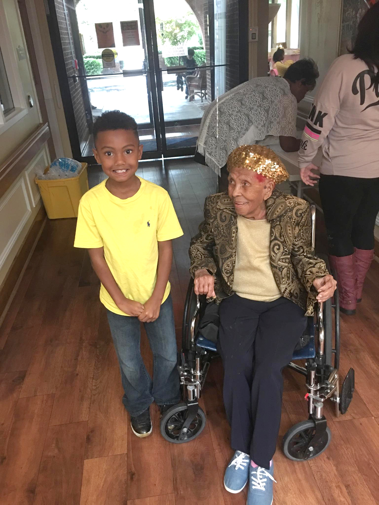 PHOTO: Lena Hall of Louisville, Kentucky, celebrated her 105th birthday on Sunday with her family.