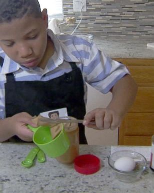 Jalen Bailey, 8, spends his days baking cakes, cookies tarts and muffins.