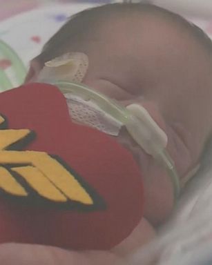 The babies in the NICU at St. Luke's Hospital in Kansas City, Missouri, got costumes and mini crocheted pumpkins.