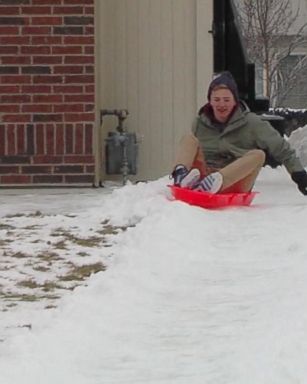 One Utah father, Thomas Williams, created a 300-foot luge run in his own backyard with the help of his 15 kids.