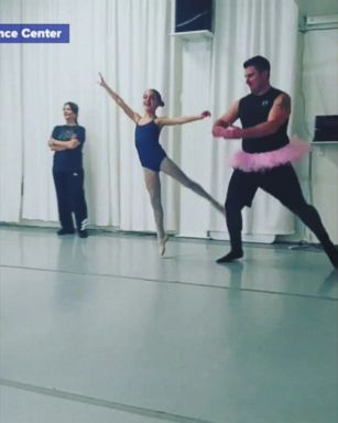 VIDEO: The Philadelphia Dance Center held a "daddy-daughter Valentine's ballet class" with results that will leave you smiling.