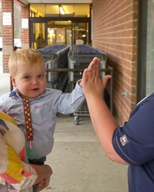 Taylor Schafer, 17, a senior in high school, invited Finn Blumenthal, 2, to accompany her as her prom date.