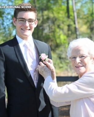 Connor Campbell, a junior from Summerville, South Carolina, took his grandmother, Betty Jane Keene, as his prom date. 