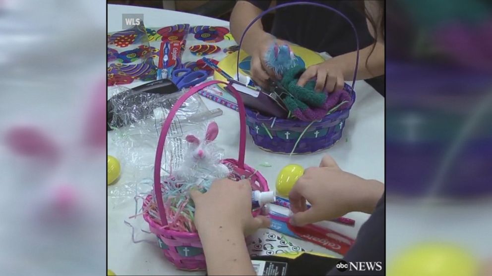 Fifty homeless children will now have Easter baskets, thanks to a group of teenagers and retirement home residents in Illinois.