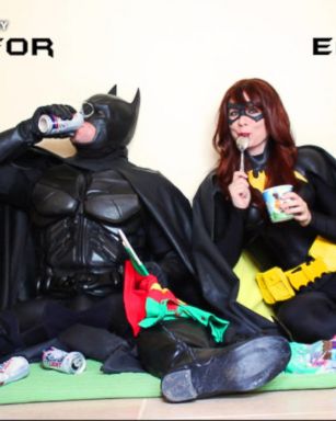 James and Alisha Doherty of Nashville donned their Batman and Batgirl costumes for an epic, super hero-themed pregnancy announcement.