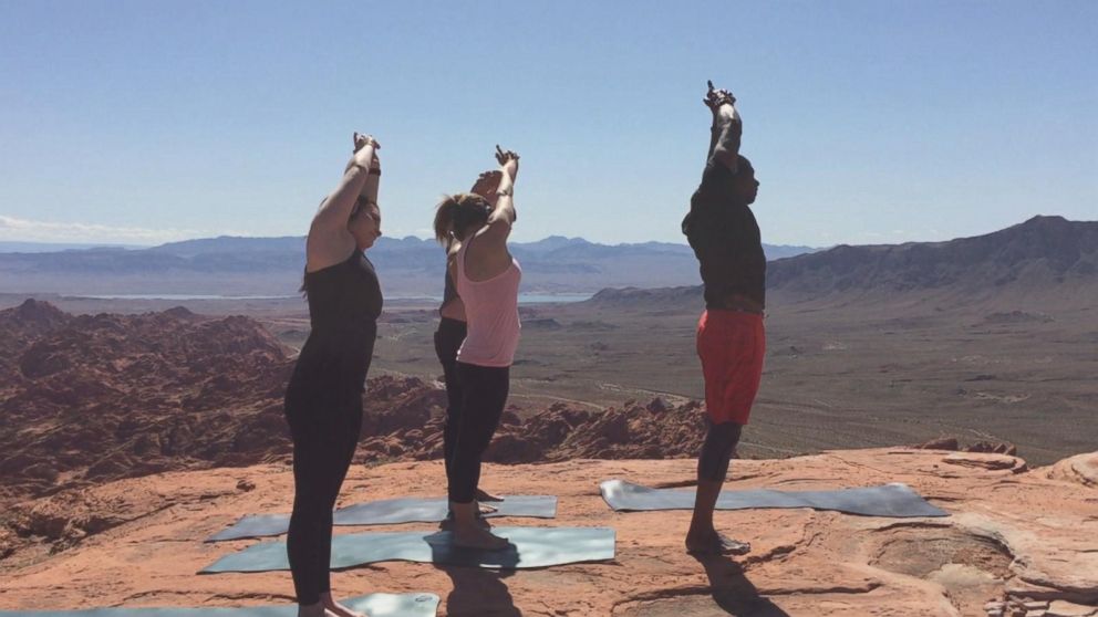 VIDEO: Las Vegas company takes yoga to new heights