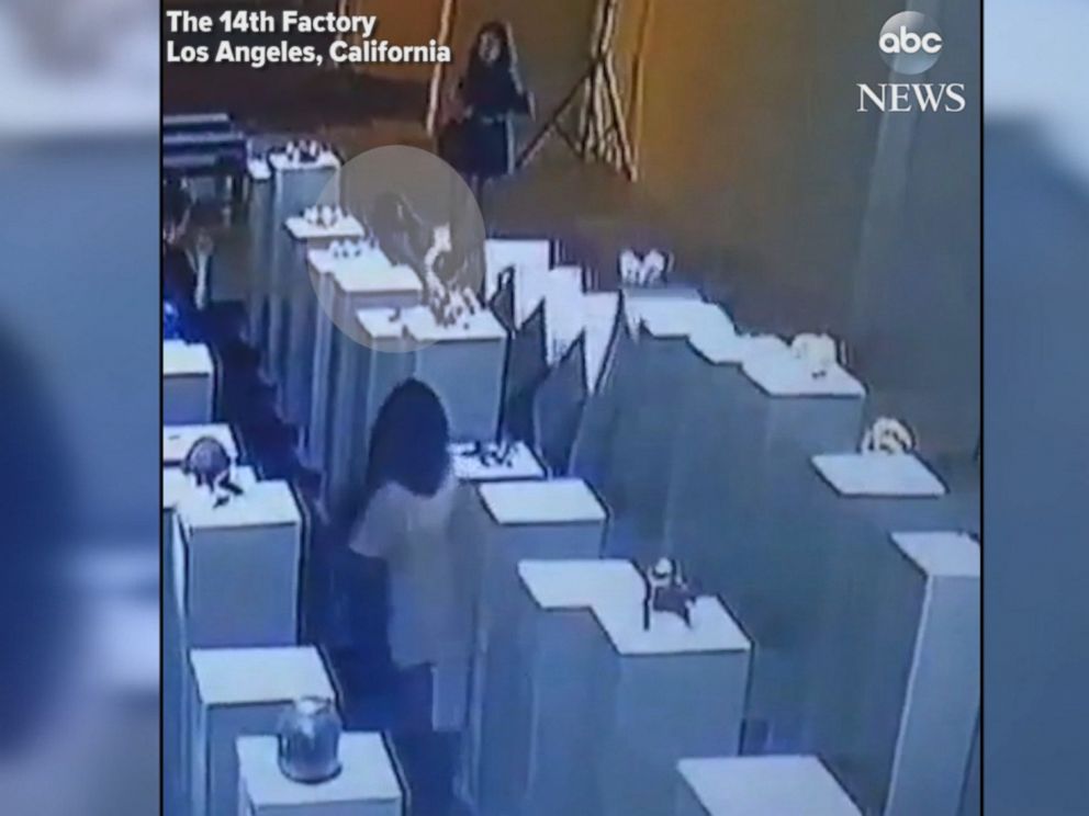 A Woman taking a selfie caused about $200,000 worth of damage at an art exhibition in Los Angeles when she leaned on a plinth, knocking it over and causing a domino-style chain reaction.