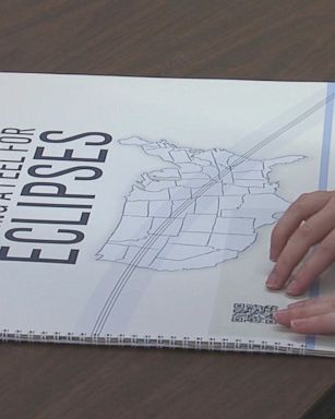 Cassandra Runyon of the College of Charleston in South Carolina worked with NASA to create a tactile graphic book about the Aug. 21 total solar eclipse. 