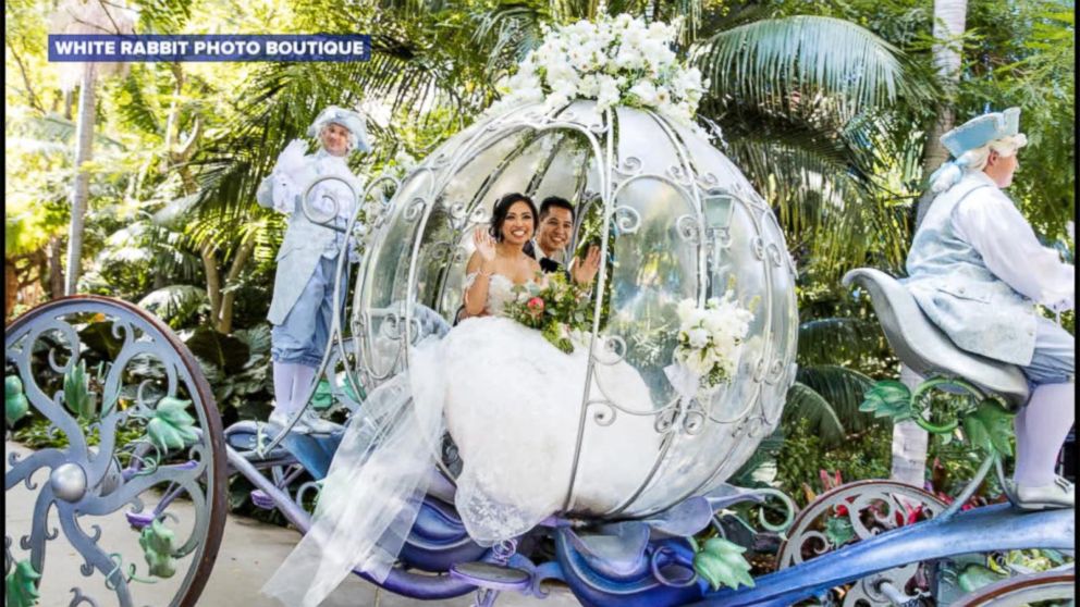 This Couple S Enchanting Fairy Tale Wedding At Disneyland Will