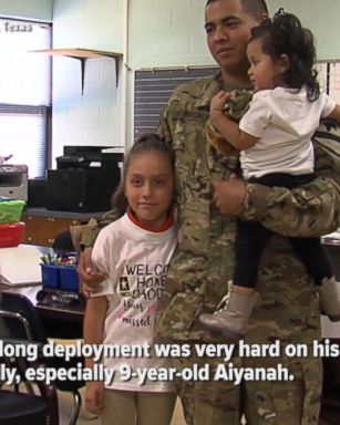 A U.S. Army sergeant shocked his 9-year-old daughter during her school's assembly.