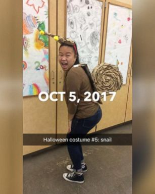 Molly Foote, 17, created an array of unique costumes to wear every day leading up to Halloween.