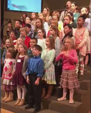 VIDEO; 6-year-old rocks out in church choir performance