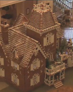 It took 400 hours to bake and 160 hours to decorate, according to Walt Disney World's Grand Floridian Resort and Spa. ABC News is part of parent company Disney.