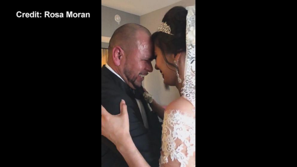 VIDEO: Father of the bride fails to hold back tears when seeing his daughter on wedding day