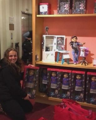 Olivia Reduto, 14, raised nearly $800 and donated six American Girl dolls to libraries in Yonkers, New York.