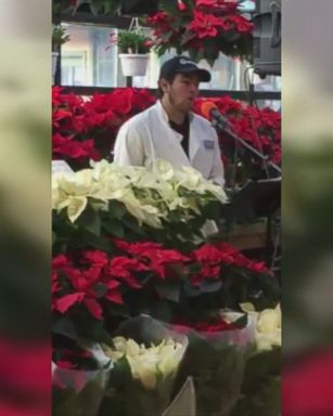 Gilly Assuncao, originally from Brazil, stopped customers in their tracks at Russo's Farmers Market in Watertown, Massachusetts, with his beautiful rendition of "O Holy Night."