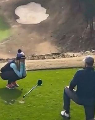 VIDEO: Josh Taylor popped the question at Pursell Farms Golf Course in Sylacauga, Alabama.