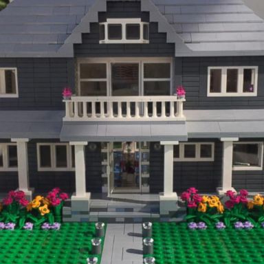 house built out of legos