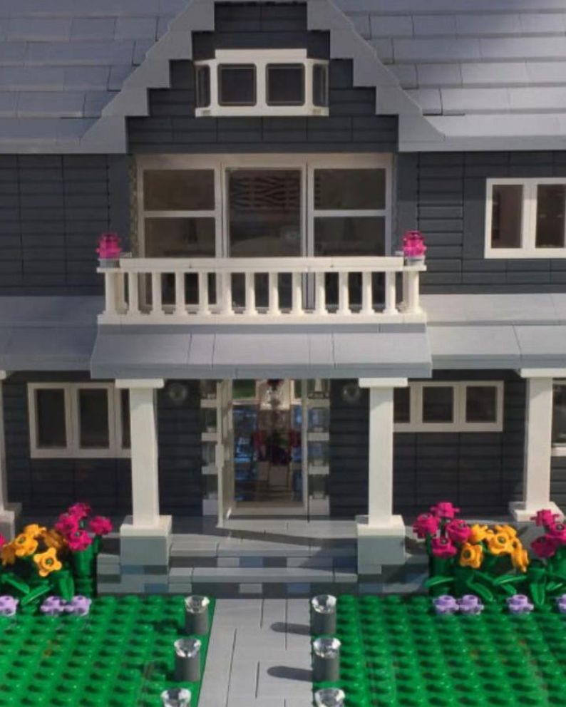 building a house out of legos