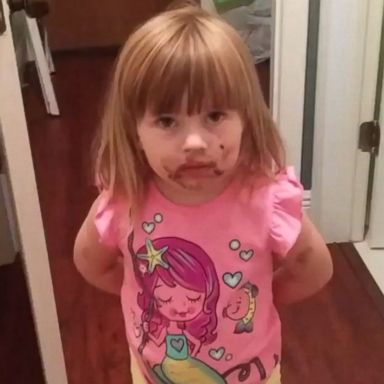 VIDEO: Juliet had chocolate on her face, but that didn't stop her from denying that she ate her mother's birthday cake.