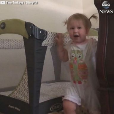 VIDEO: The little girl's mother captured her clever way of escaping nap time.