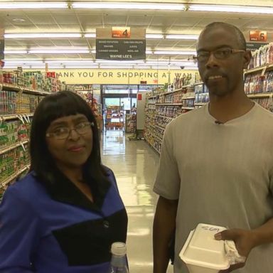 VIDEO: When a Mississippi cashier learned that a regular customer's wife was in need of a kidney, she stepped up and volunteered one of her own. 