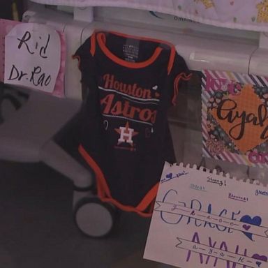 VIDEO: Tiniest Astros fans cheer on team during the World 