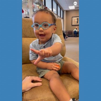 VIDEO: Toddler reacts to seeing mom clearly for 1st time