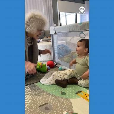 VIDEO: 93-year-old woman with dementia lights up around her great-grandson