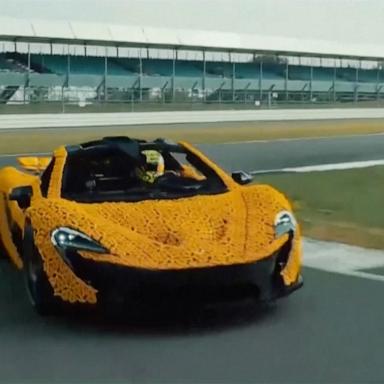 VIDEO: F1 driver burns rubber in Lego McLaren