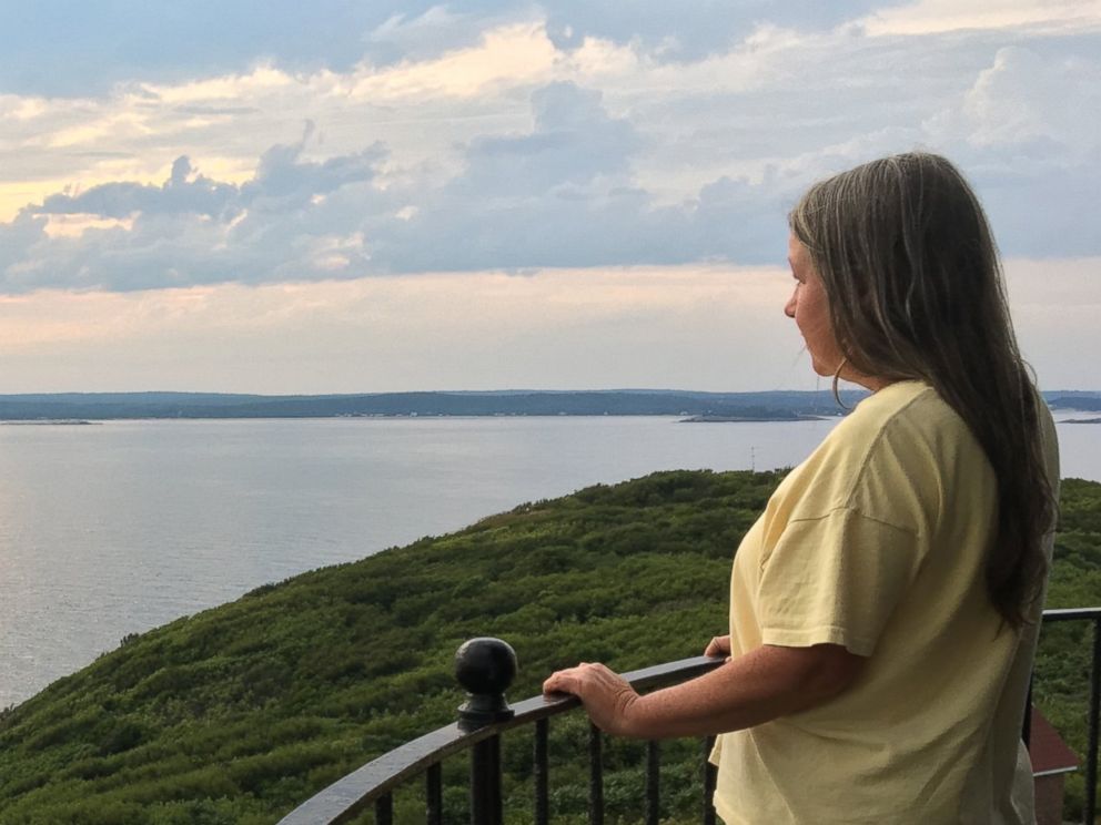 PHOTO: Patty Sullivan is one of this summer's caretakers for Seguin Island off the coast of Maine. "We're content," she tells ABC News. "We don't feel lonely at all. Even when we're completely fogged in, we don't feel it." 