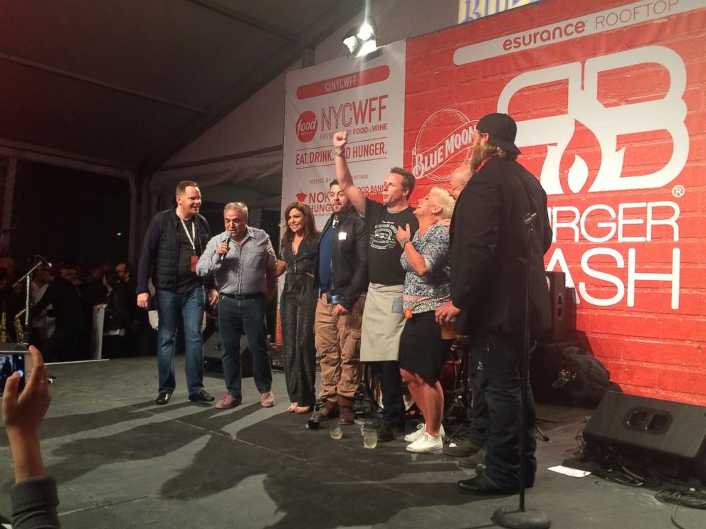 PHOTO: Marc Murphy took top prize at the 2014 NYCWFF Burger Bash.