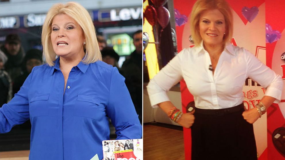 Tory Johnson before and after her weight loss.