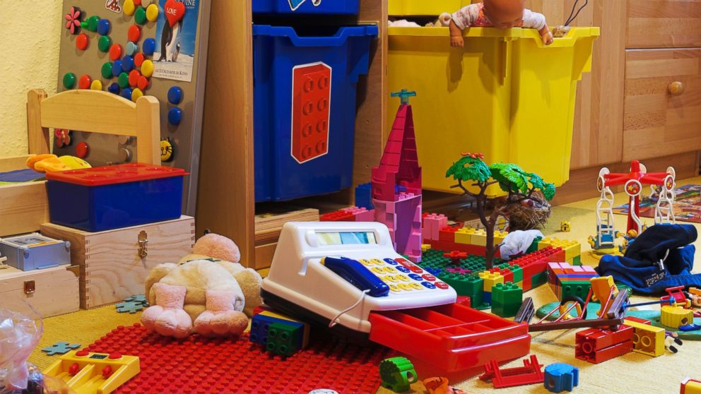 A messy playroom is seen here in this undated file photo.