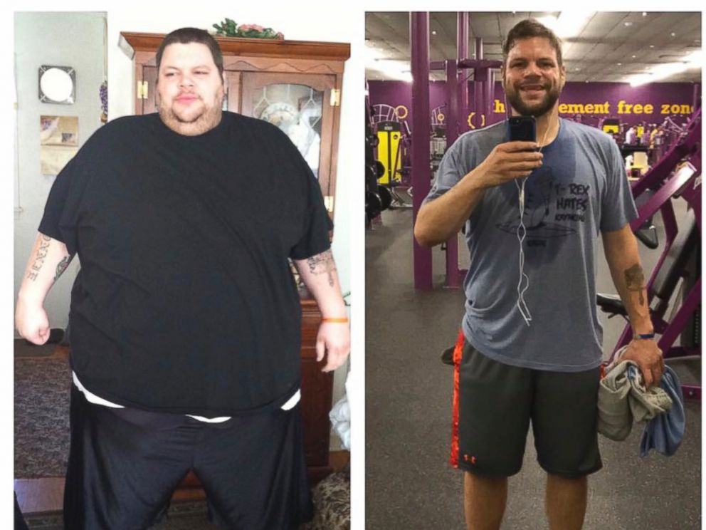 PHOTO: Ronnie Brower is seen before and after losing 458 pounds. For four years Brower dieted and worked out three hours a day. His efforts earned him the admiration of a woman who was on her own weight loss journey.