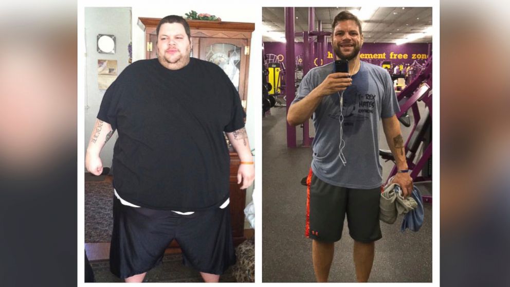 PHOTO: Ronnie Brower is seen before and after losing 458 pounds. For four years Brower dieted and worked out three hours a day. His efforts earned him the admiration of a woman who was on her own weight loss journey. 