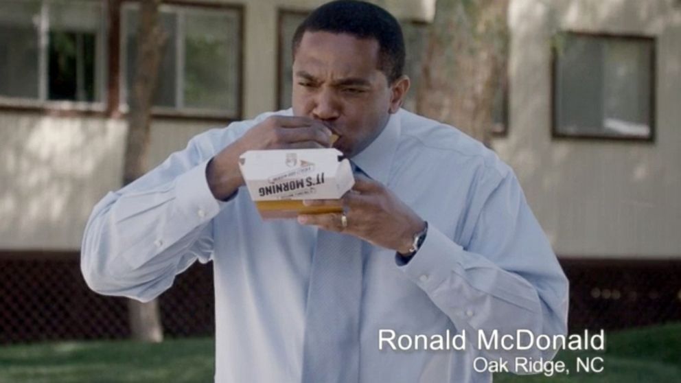 Ronald McDonald of Oak Ridge, N.C., appears in a Taco Bell commercial. The fast-food chain has begun airing ads that feature everyday men who happen to have the same name as the McDonald's mascot.